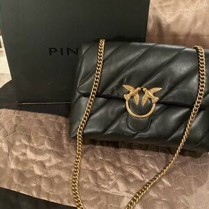PINKO Love Puff Big Classic Leather Convertible Bag